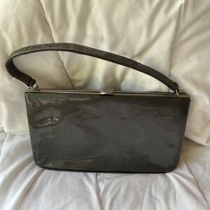Vintage 1950s Leather‎ Handbag Satchel Purse Leon Of California USA